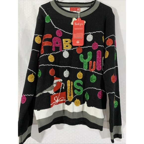 Ugly Christmas Sweater Womens L Holiday - Picture 1 of 5